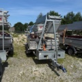 1352279-1 Construction scaffolding trailer Temared 2022 including scaffolding