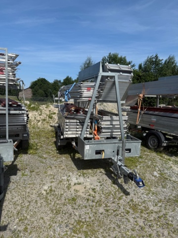 1352279-1 Construction scaffolding trailer Temared 2022 including scaffolding