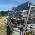 1352279-7 Construction scaffolding trailer Temared 2022 including scaffolding