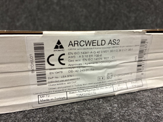 1557643-2 Svetstråd Arcweld AS2 1.0mm - 5kg