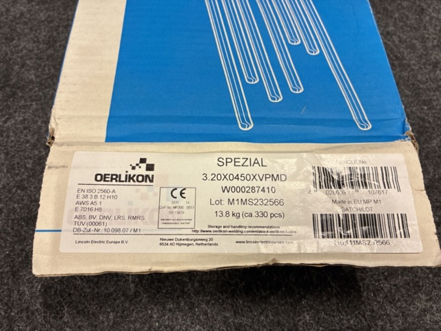 1557644-2 Elektroder Oerlikon 3.20x0450XVPMD - ca 9 kg
