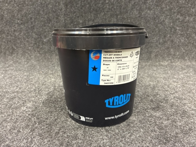 1557654-1 100 st Kapskivor Tyrolit rak basic 125x1.0