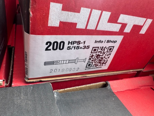 1405979-7 Hilti HPS-1 Expansion anchor 5/15x35: approx. 158 pcs package