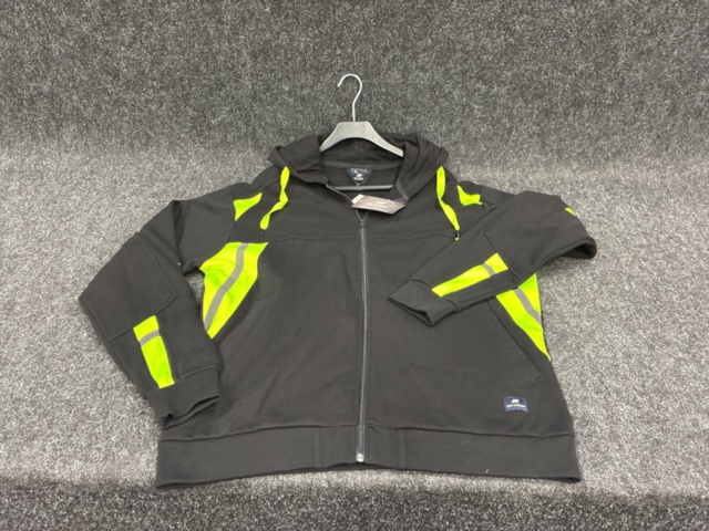 1557711-2 4 st Hoodie Björnkläder Fullzip Contrast, Strl XL
