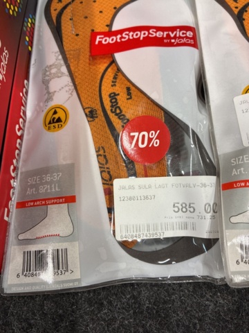 1557722-7 8 st Iläggssulor Jalas, Strl 36-37