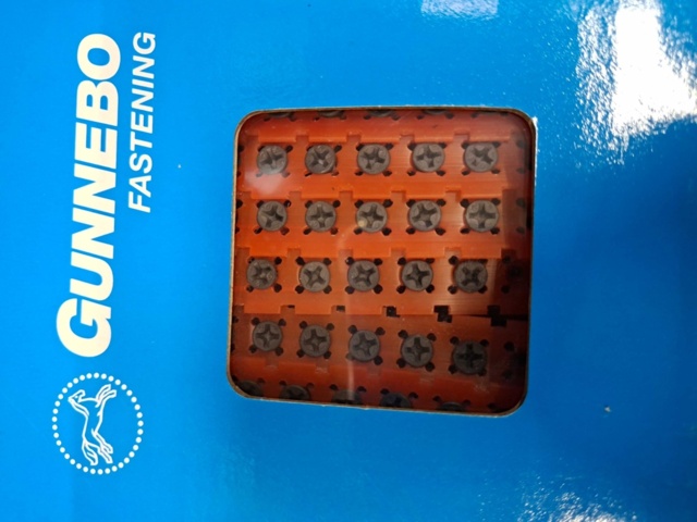 1557743-4 4000 st Bandad Hårdgipsskruv Stål/Trä 4.2x55mm, Gunnebo