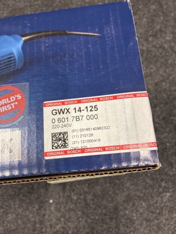 1557605-5 Vinkelslip Bosch GWX 14-125