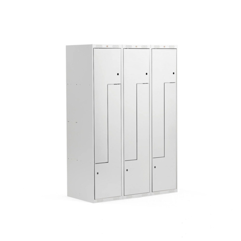 1557936-1 Z-skåp CLASSIC, 3 sektioner, 6 fack
