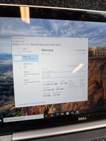 1516494-7 Bärbar dator i7 / 16GB RAM / 256GB SSD / Quadro med laddare  - Dell Precision M3800
