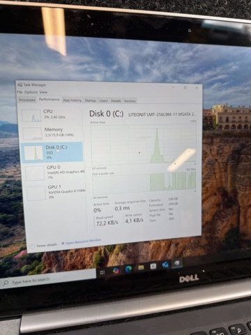 1516494-8 Bärbar dator i7 / 16GB RAM / 256GB SSD / Quadro med laddare  - Dell Precision M3800