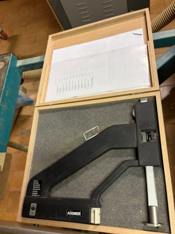 1531250-2 Aigner Setup Gauge / Inställningsinstrument för Spindelfräs – Originallåda