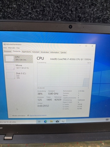 1516497-6 Bärbar dator  i7 / 8 GB RAM / 256 GB med laddare - Lenovo ThinkPad X1 Carbon