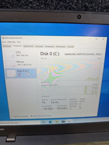 1516497-8 Bärbar dator  i7 / 8 GB RAM / 256 GB med laddare - Lenovo ThinkPad X1 Carbon