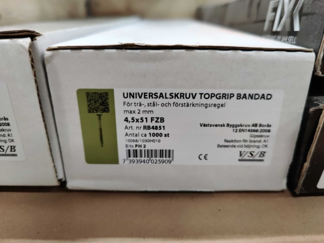 1557989-6 Bandad skruv, VSB & FIXX