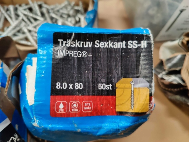 1557999-11 Skruvsortiment, Gunnebo, VSB, Spax, FIXX m.m.