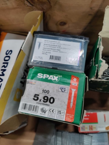 1557999-20 Skruvsortiment, Gunnebo, VSB, Spax, FIXX m.m.