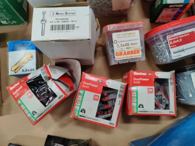 1557999-25 Skruvsortiment, Gunnebo, VSB, Spax, FIXX m.m.