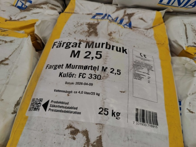 1558005-5 21 st Färgat Murbruk Finja M2.5 25kg
