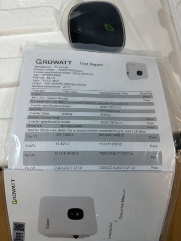 1516511-3 Växelriktare – Growatt MOD 15KTL3-X (Ny/oanvänd)