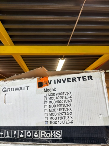 1516511-4 Växelriktare – Growatt MOD 15KTL3-X (Ny/oanvänd)