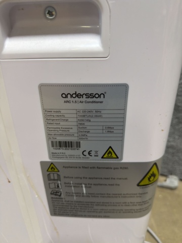 1516516-4 Portabel AC – Andersson ARC 1.5