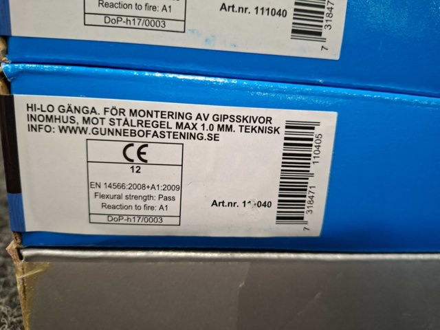1557772-5 6000 st Bandad Gipsskruv Kombi 3.9x40 & 3.9x30mm, Gunnebo