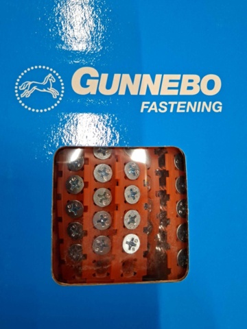 1557772-7 6000 st Bandad Gipsskruv Kombi 3.9x40 & 3.9x30mm, Gunnebo