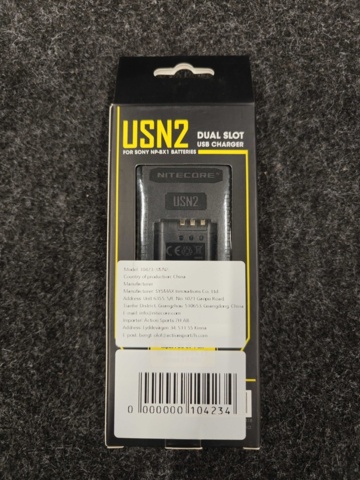1558227-7 Batteriladdare för kamerabatterier Nitecore