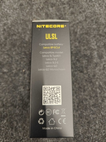 1558227-20 Batteriladdare för kamerabatterier Nitecore
