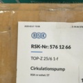 1458432-3 Cirkulationspump - Wilo TOP-Z 25/6 1-f NY