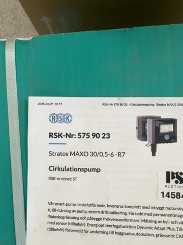 1458433-2 Cirkulationspump - Wilo Stratos MAXO 30/0,5-6-R7