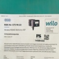 1458433-3 Cirkulationspump - Wilo Stratos MAXO 30/0,5-6-R7