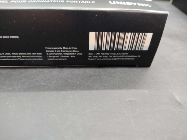1558264-6 Laptop charger, 5 pcs - Unisync, USB-C 75W, Qi 10W