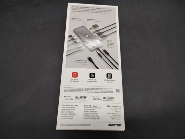 1558282-6 USB Hub - Unisync, 12 Ports, 8K Pro