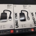 1547183-3 Network adapter, 5 pcs - Unisynk, USB-C to Ethernet