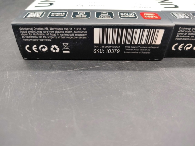 1547184-4 Nätverksadapter, 5 st - Unisynk, USB-C till Ethernet
