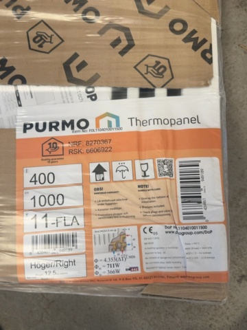 1458436-3 Thermoradiator - Purmo  2st
