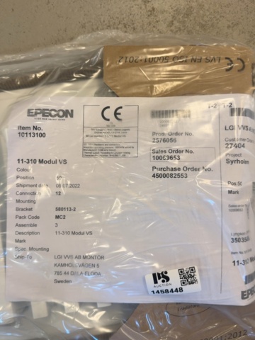 1458448-2 Radiator/konvektor - Epecon 11-310 Modul VS