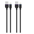 1547195-1 Laddkabel, 6 st förpackningar - Unisynk, Lightning, USB-A 0,5 m