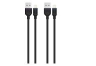 1547195 Laddkabel, 6 st förpackningar - Unisynk, Lightning, USB-A 0,5 m