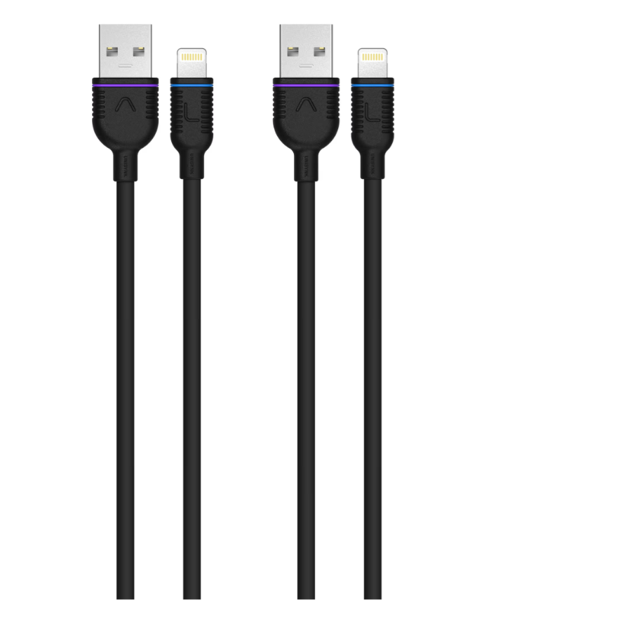 1547195-1 Laddkabel, 6 st förpackningar - Unisynk, Lightning, USB-A 0,5 m