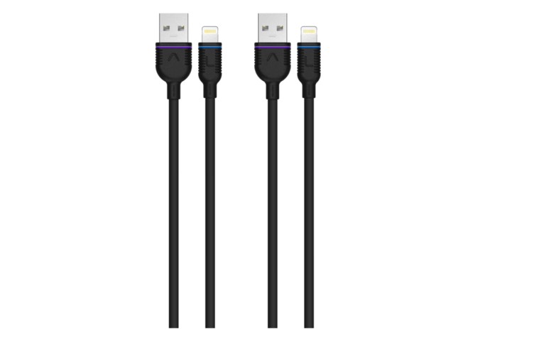 Laddkabel, 6 st förpackningar - Unisynk, Lightning, USB-A 0,5 m