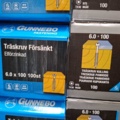 1557780-3 1200 st Träskruv 6.0x100mm, Gunnebo