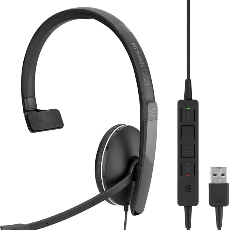 1558370-1 Headset, 4 pcs - Sennheiser, SC 135 USB with 3.5 mm
