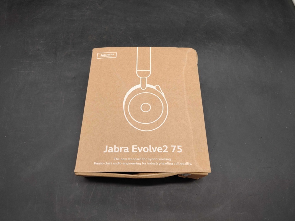 1558353-2 Headset - Jabra Evolve2 75, Bluetooth, Active Noise Cancellation