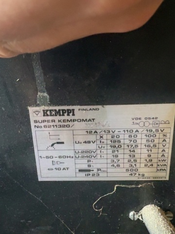 1458460-4 Svets - Kemppi Super Kempomat
