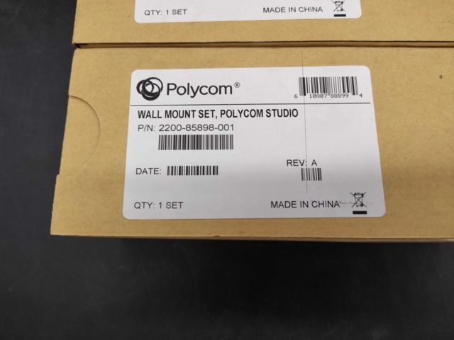 1558379-3 Väggmonteringssats, 3 st - Polycom, Studio E70