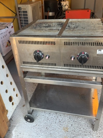1458461-3 Grillvagn med häll och galler gasol