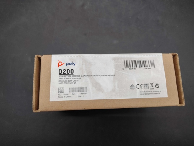 1558384-3 USB-adapter, 2 st - Poly, D200, USB-C