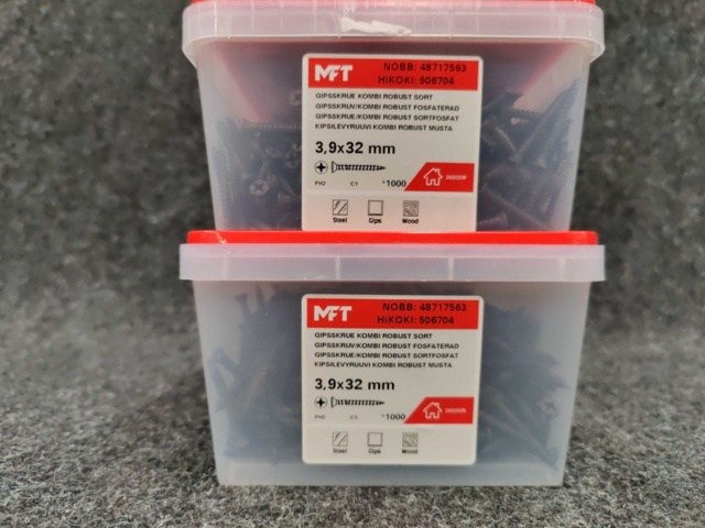 1559098-4 4 st Förpackningar Gipsskruv Kombi 3,9x32mm, MFT